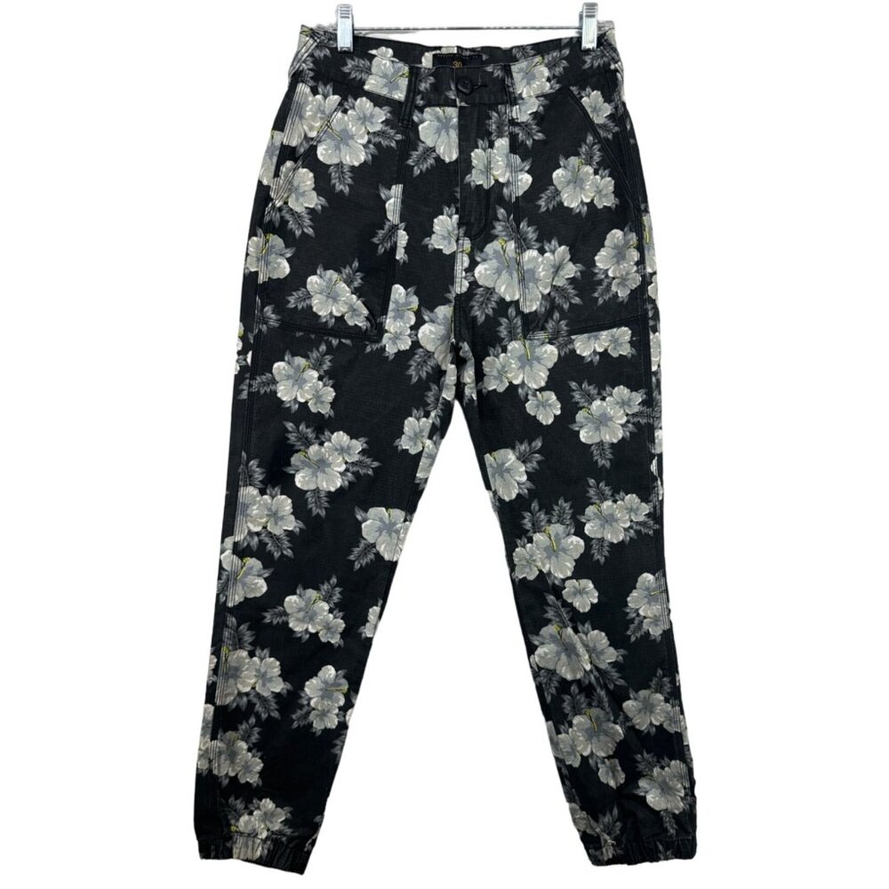10.Deep Revolve Mens Jogger Siler Pant Hibiscus Sz 30 Floral Tropical Modern NEW